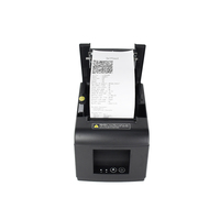 Impresora POS 80mm USB Lan Impresora térmica de recibos Impresora de cocina de restaurante con cortador automático Soporte Cajón de efectivo