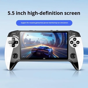 Consola de juegos portátil X9 con pantalla grande de 5.5 pulgadas, 8 emuladores y es un dispositivo portátil retro. - Product Image 2