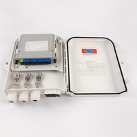 Scatola di Distribuzione FTTH 3 Ingressi 8 Uscite, Splitter PLC 1*8, Scatola di Distribuzione Fibra Ottica 8 Porte FTTH NAP per Telecomunicazioni Esterne