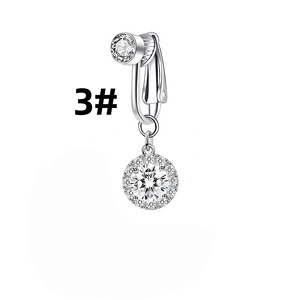 Anillos de <span class=keywords><strong>ombligo</strong></span> falsos con clip al por mayor, sin perforación, con colgante de mariposa de circonita cúbica, joyería corporal <span class=keywords><strong>para</strong></span> mujer - Product Image 5