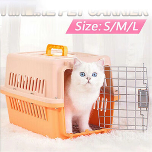 Joysing Transporte de animales pequeños Aviones Aerolíneas Aprobado Transporte de mascotas para perros Gatos con ruedas Material metálico plástico duradero - Product Image 3