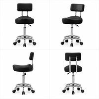 Tabouret de bar pivotant en cuir certifié CE, réglable en hauteur, pour salon de coiffure, comptoir de bar, vente directe en gros