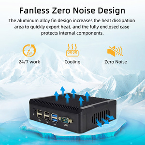 Công nghiệp Mini PC mềm Router tường lửa Intel n5095 Quad <span class=keywords><strong>core</strong></span> 2 LAN Nic 4 Serial Com RS232 RS485 pfsense opnsense Hộp Máy Tính - Product Image 3