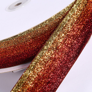 Wholesale Single Side Face Garment Accessories Gold Green Belt Glitter Velvet Riband <strong>Sequin</strong> Velour <strong>Ribbon</strong> - Product Image 4