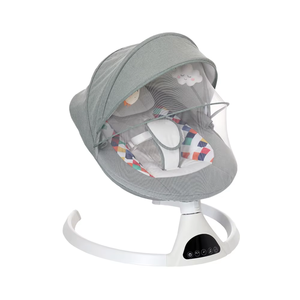 Berceau à bascule en métal pour tout-petits avec fonction balançoire, motif dessin animé, unisexe, pour literie bébé - Product Image 1