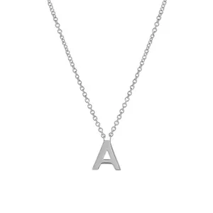 Milskye Wholesale Minimalist 14K Gold Plated 925 Sterling Silver Initial Letter A Pendant Necklace