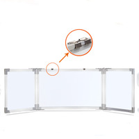 Tableau blanc pliable magnétique blanc et vert, tableau de couverture, tableau de craie, tableau blanc pliable