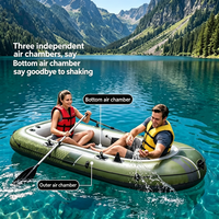 Kayak de pêche gonflable de haute qualité, canoë en caoutchouc, bateau de pêche gonflable, kayak de voyage, double siège, accepte la personnalisation