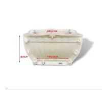 Nouveau moule à pot de fleurs en plastique ABS, motif ondulé, carré, petit modèle de bonsaï, haute résistance, extérieur, créatif, Reazone RZR