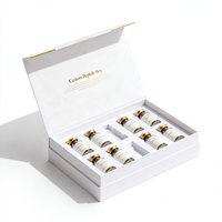 Boîtes rigides à couvercle magnétique personnalisées pour coffret cadeau de collagène et peptides haut de gamme avec estampage à chaud et impression quadricolore