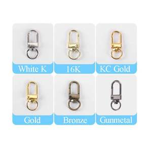 Fermoir à ressort en métal poli, crochet à déclenchement pivotant pour porte-clés, cordon, sangle de sac, accessoires en alliage de zinc - Product Image 6