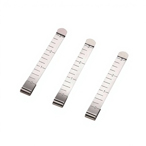 คลิปหนีบผ้าโลหะขนาด 3 นิ้ว พร้อมไม้บรรทัดวัดขนาด สำหรับเย็บผ้า ควิลท์ วัดขอบผ้า ตัวหนีบผ้า อุปกรณ์เย็บผ้า <span class=keywords><strong>DIY</strong></span> - Product Image 1