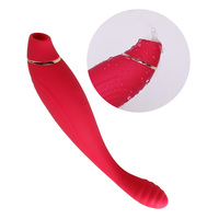 Leistungsstarker Saugvibrator Erwachsenen-Sextoy Massagestab mit Stoßfunktion Klitoris-Stimulation Sexspielzeug für Frauen Masturbationshilfe