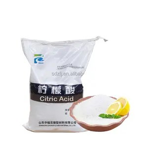25kg torba gıda sınıfı 30-100 Mesh monohidrat veya susuz sitrik asit E330 tozu tedarik