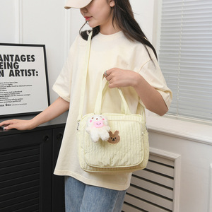 Bolsa de Pañales para Mamá, Linda y Sólida, de Gran Capacidad, para Guardar Artículos de Bebé, para Uso en Exteriores, de un Solo Hombro, de Lona Resistente al Agua - Product Image 2