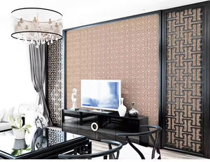 טפט גיאומטי 3d סיני, דפוס דעוך מעובה עבור טלוויזיה סלון רקע & חדר שינה - Product Image 5