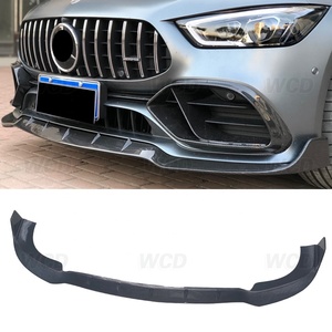 Lèvre avant en Fiber de carbone véritable de Style B pour <span class=keywords><strong>Mercedes</strong></span> Benz <span class=keywords><strong>AMG</strong></span> GT50 GT53 Gt63 Gt63s accessoires de voiture de lèvre de pare-chocs avant - Product Image 2