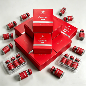 Cartelline Pieghevoli Impermeabili in Spugna con Logo Personalizzato per Farmaci, Confezioni in Carta Pieghevole da 3ml per Peptidi e Medicinali con Laminazione Opaca Eco-Friendly - Product Image 4