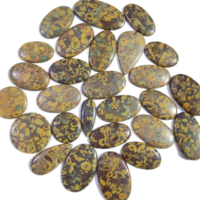 Cabochon Heishi en Jaspe Naturel Fait Main, Pierre Précieuse Naturelle Certifiée pour la Fabrication de Bijoux, Qualité Supérieure