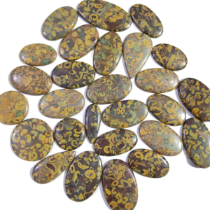 Pierres précieuses naturelles de jaspe pavot de qualité supérieure, cabochons lisses de formes variées, 20-50MM, approvisionnement en vrac, semi-précieuses Chakralume - Product Image 2