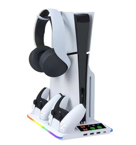 Nueva llegada consola de juegos soporte de refrigeración para Sony PS5/PS5 Slim con soporte de luz RGB PS5 accesorios delgados - Product Image 1