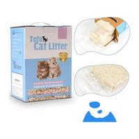 Litière pour chat au tofu multi-chats super désodorisante, neutralisation puissante des odeurs, forte absorption d'eau, faible poussière, litière pour chat biodégradable