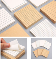 Bloc-notes adhésifs à grille vierge 3x3 pouces, notes mémo autocollantes puissantes, cube de notes, autocollants post-it, super puissance d'adhérence, blocs-notes mémo