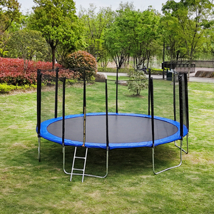 <span class=keywords><strong>Filet</strong></span> de protection pour <span class=keywords><strong>trampoline</strong></span> rond 6FT 8FT 10FT 12FT 14FT avec <span class=keywords><strong>poteaux</strong></span> et sangles résistant aux UV - Product Image 2