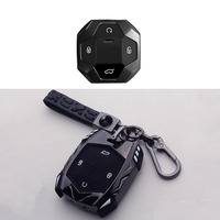 Couvercle de clé en alliage de zinc avec lumière pour JETOUR Traveler T2 2023 porte-clés accessoires de voiture coque de support de style de voiture
