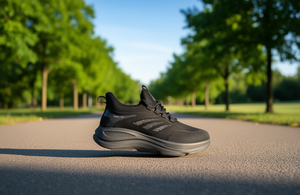 Maibujian Zapatos para correr para hombre, parte superior de malla gris, entresuela de EVA, suela de goma, zapatos deportivos de verano - Product Image 2