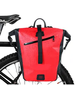 2024 New Arrival Bicycle Bag Large Capacity 27L Waterproof TPU Bicycle Frame Bag for Outdoor Cycling