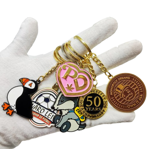 Wholesale Metal Anime Enamel Metal Keychains Soccer Football Metal Keychain Zinc Alloy Keychains
