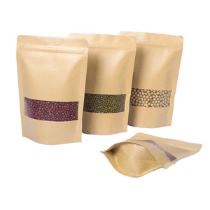 Sachet refermable personnalisé en papier kraft brun, anti-odeur, pour le stockage alimentaire des épices, de la <span class=keywords><strong>cannelle</strong></span>, des grains de poivre du Sichuan et des piments. - Product Image 1