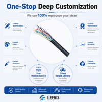 Kabel Transmisi Data Servo Fleksibel Ekstra CE Khusus, Kabel Rantai Tarik, Kabel Sinyal Kontrol Hibrida Lengan Robot