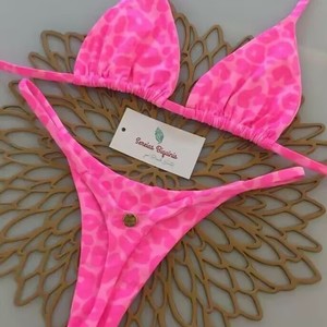 Sereias Biquinis Maillot de bain deux pièces croisé à imprimé floral pour femme, ensemble de bikini, vêtements de plage - Product Image 2