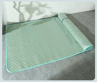 Lit pour animaux de compagnie, chien et chat, petit, été, rafraîchissant, tendance, moderne, classique, antidérapant, tissé, pliable, respirant, amovible, lavable