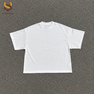 Fabricants de vêtements OEM ODM, t-shirts pour hommes de haute qualité, coupe ample, surdimensionnés, impression en relief personnalisée, t-shirt personnalisé de qualité supérieure - Product Image 2