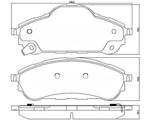 ผ้าเบรกหลังเซรามิก D2080 สำหรับรถยนต์ฟอร์ด เอเวอเรสต์ ผลิตจากโรงงานจีน ใช้งานได้ยาวนาน - Product Image 6
