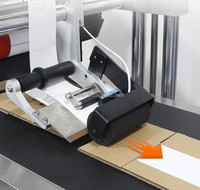 Machine d'étiquetage automatique pneumatique haute vitesse pour surfaces planes, boîtes carrées, pages de papier, sachets PE, sachets aluminium et bouteilles