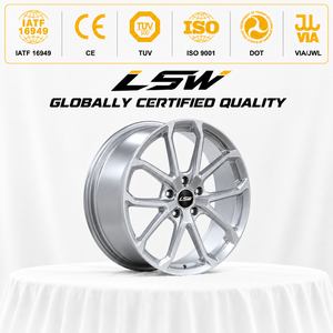 LS8003 LSW Aluminum Multi <b>Spoke</b> <b>Wheel</b> Polished One Piece Cast for Passenger Car Retrofit Upgrade - Product Image 3
