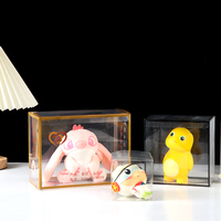 Boîte d'emballage en PVC à motif personnalisé avec trou de suspension, vitrine en plastique transparent de haute qualité pour collection de jouets
