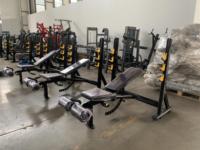 Banc plat multifonctionnel ASM-B4048 pour entraînement de force, banc réglable, chaise romaine, pour débutants et seniors