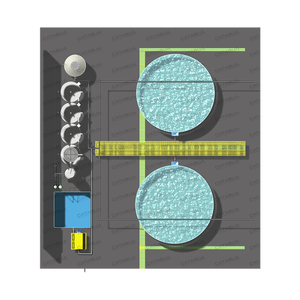 Sistema di filtrazione RAS integrato da 100 m³/h, attrezzatura per l'allevamento ittico RAS, macchina filtrante per l'acqua, altre attrezzature per l'acquacoltura - Product Image 2