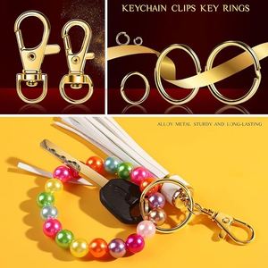 Keychain Craft Supplies Including Key Chain Hooks Lobster Clasps Key <b>Rings</b> Jump <b>Rings</b> for Key Chain Making Jewelry Making - Product Image 3