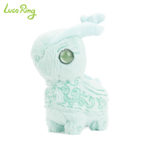 Juguete de Peluche de Jade Verde Personalizado, Muñeco de Dinosaurio de Fantasía, Muñeco Suave para Regalo de Recuerdo de Museo de Arte, Proveedor de Fábrica, Personalización OEM ODM