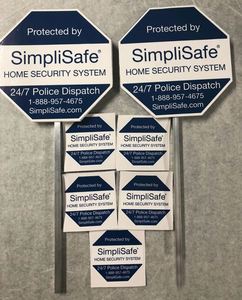 Pegatina de Advertencia Personalizada con Logotipo Reflectante Americano en Relieve para el Hogar, Pegatina de Seguridad para Alarma ADT - Product Image 3