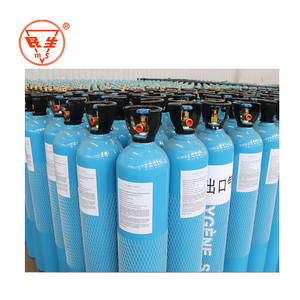 Fabrik preis 50L 200bar Nahtloser Stahl Sauerstoff Argon flasche Stickstoff CO2 Flasche Preis Großhandel - Product Image 4