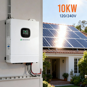 Sistema Híbrido de Energía Fuera de la Red Grandtech de 240V, 10000 Vatios, 10kw, 6 Funciones Paralelas, con Controlador de Carga Solar MPPT - Product Image 1