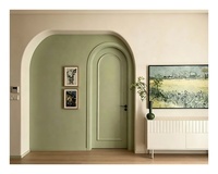 Porte intérieure en bois massif sur mesure, style arche française, pré-montée, écologique, résistante à l'humidité et insonorisée