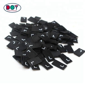 Trong Kho Không Logo Centerfold Màu Đen 100% Polyester Dệt Kích Thước Nhãn <span class=keywords><strong>Tag</strong></span> Cho Tops - Product Image 5